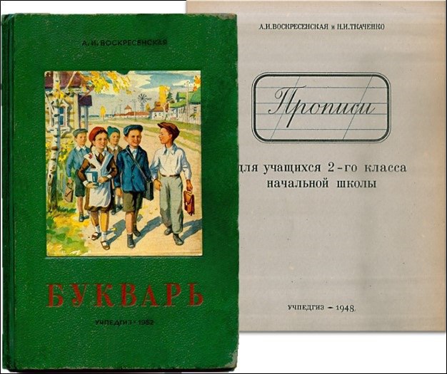 Советский Букварь 1952 года. Прописи