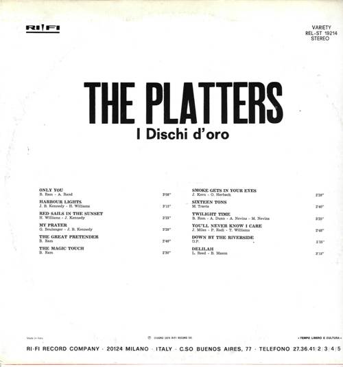 The Platters - I Dischi D'Oro / Плэтерс - I Dischi D'Oro