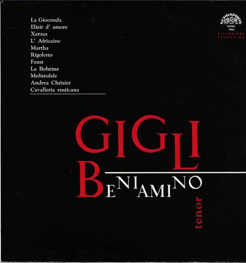 Beniamino Gigli - Recital / Беньямино Джильи – Концерт Беньямино Джильи