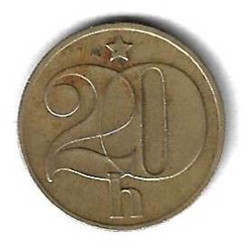 20 геллеров 1975 Чехословакия