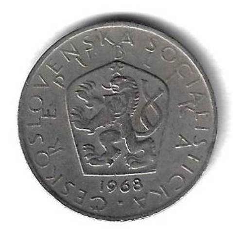 5 крон 1968 Чехословакия