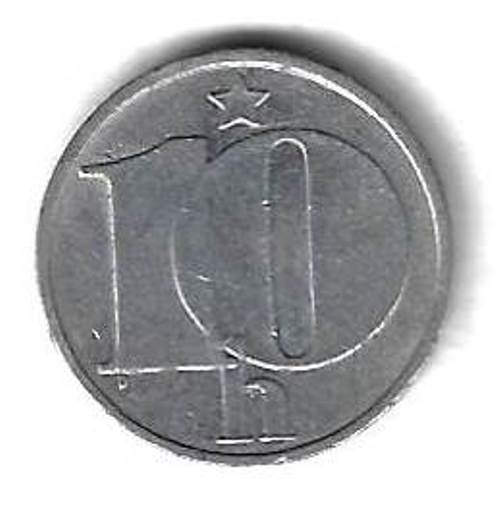 10 геллеров 1975 Чехословакия