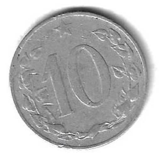10 геллеров 1953 Чехословакия
