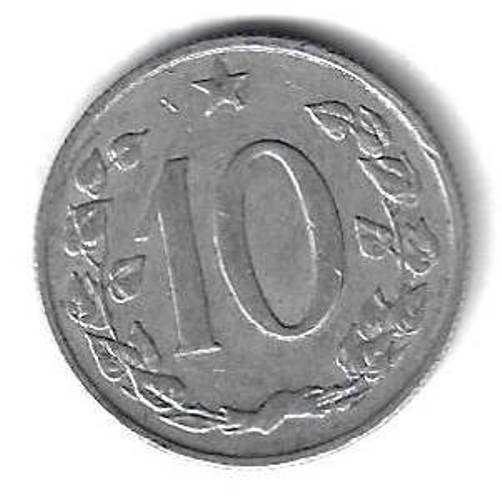 10 геллеров 1968 Чехословакия