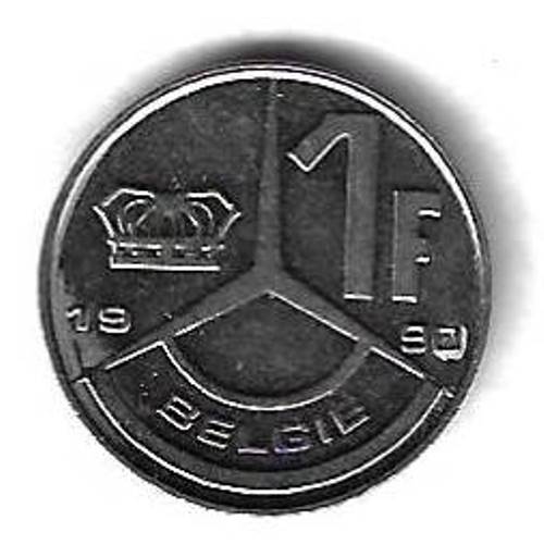 1 франк 1990 Бельгия (BELGIE)
