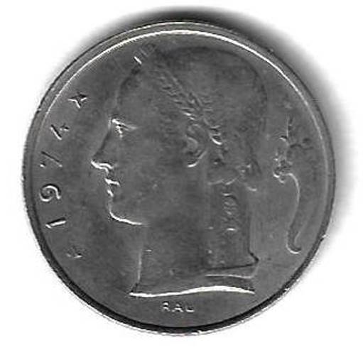 5 франков 1974 Бельгия (BELGIQUE)