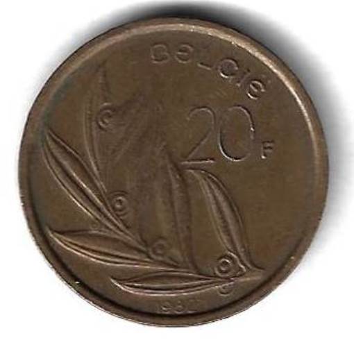 20 франков 1982 Бельгия (BELGIE)