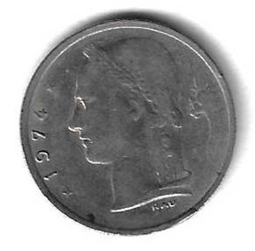 1 франк 1974 Бельгия (BELGIQUE)