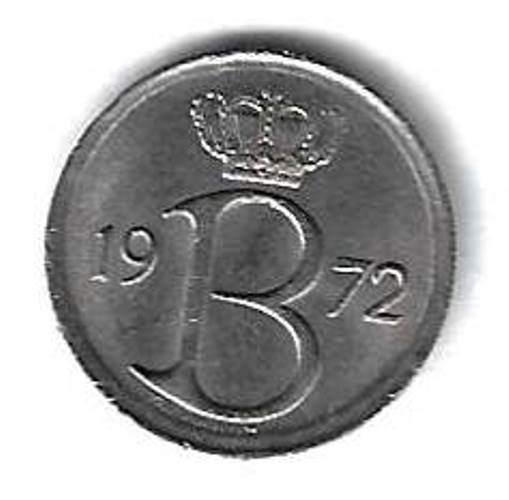 25 сантимов 1972 Бельгия (BELGIE)