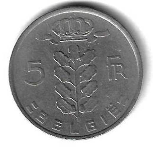 5 франков 1950 Бельгия (BELGIE)