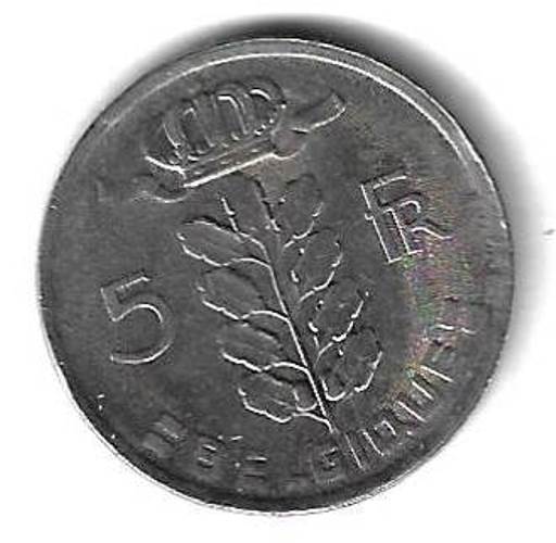 5 франков 1978 Бельгия (BELGIQUE)