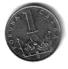 1 крона 1996 Чехия