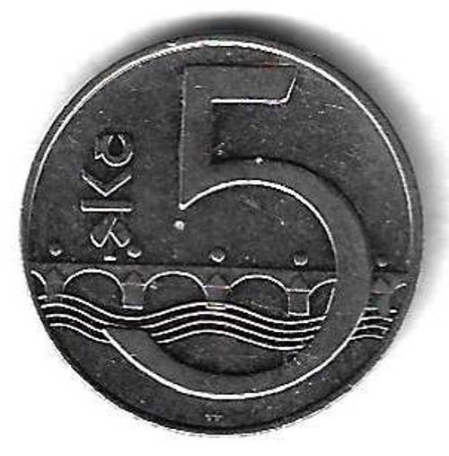 5 крон 1993 Чехия