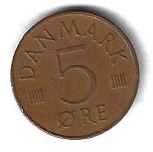 5 эре 1975 Дания
