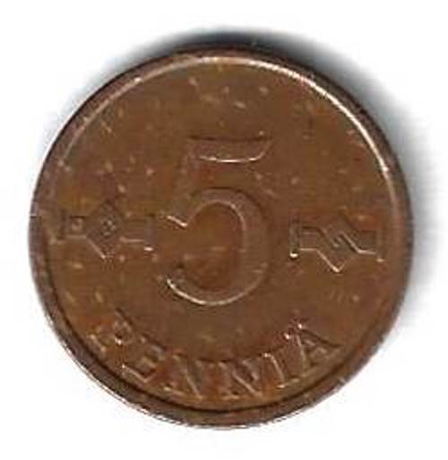 5 пенни 1963 Финляндия