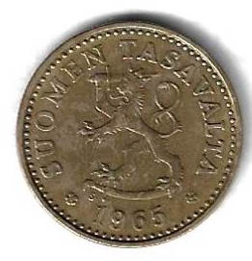 10 пенни 1965 Финляндия