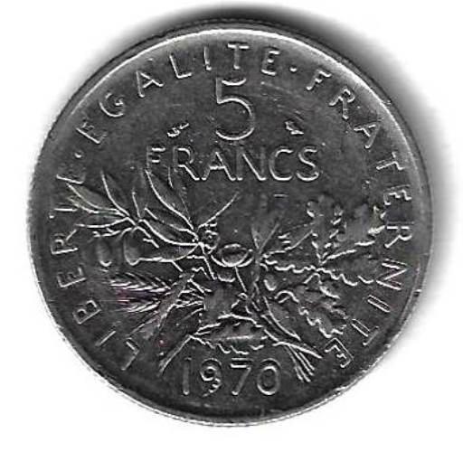 5 франков 1970 Франция