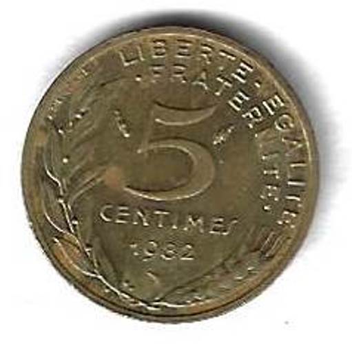 5 сантимов 1982 Франция