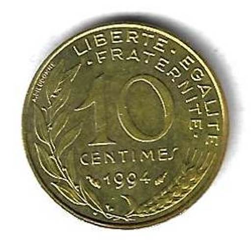 10 сантимов 1994 Франция