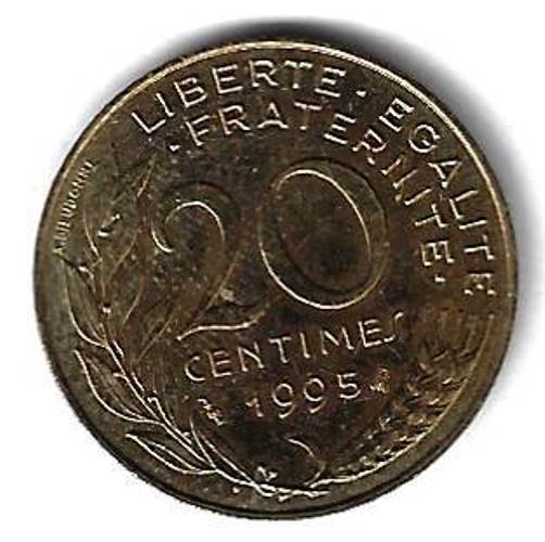 20 сантимов 1995 Франция