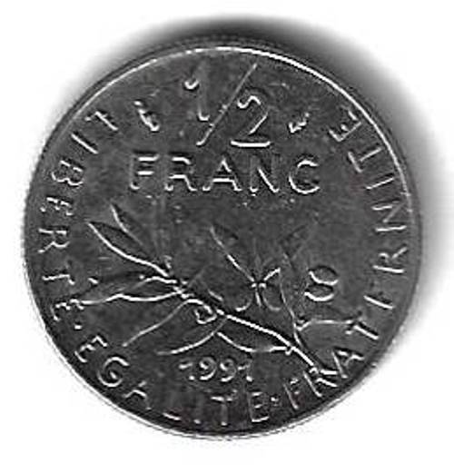 1/2 франка 1991 Франция