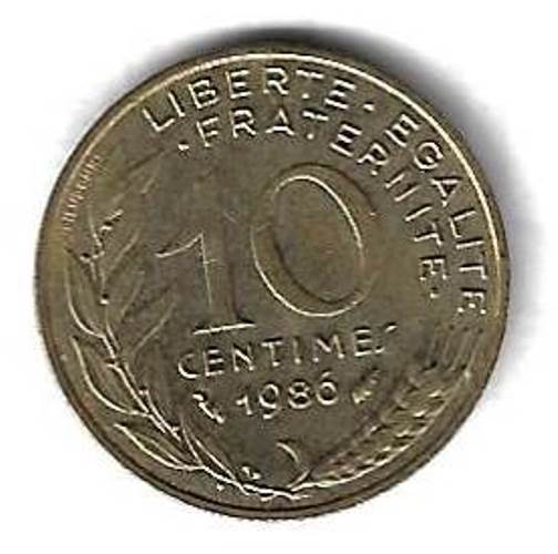 10 сантимов 1986 Франция