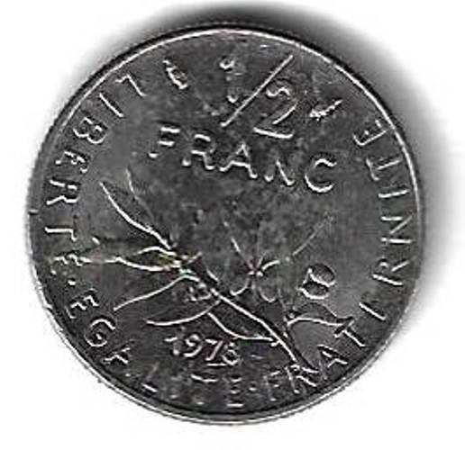 1/2 франка 1978 Франция