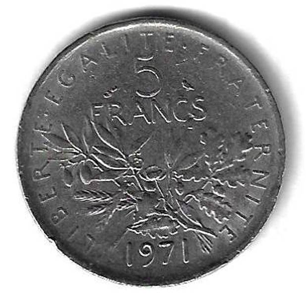 5 франков 1971 Франция