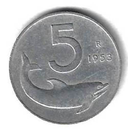 5 лир 1953 Италия