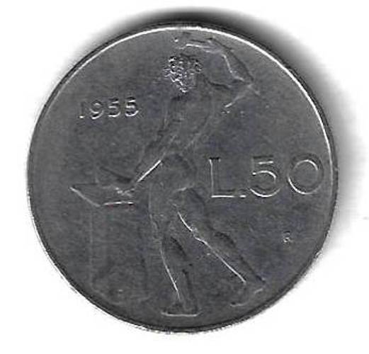 50 лир 1955 Италия