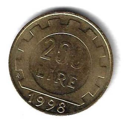 200 лир 1998 Италия