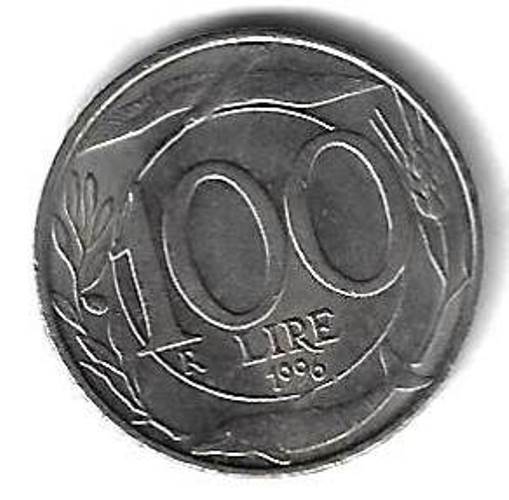 100 лир 1996 Италия