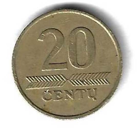 20 центов 2007 Литва