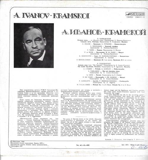 Александр Иванов-Крамской, гитара