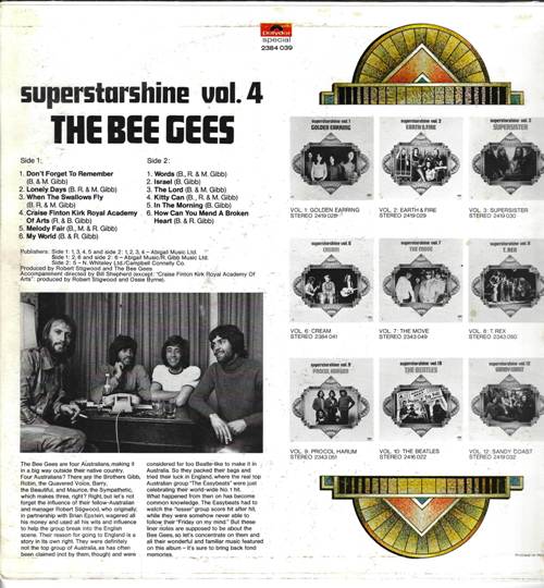 Bee Gees - The Bee Gees (Superstarshine Vol. 4)