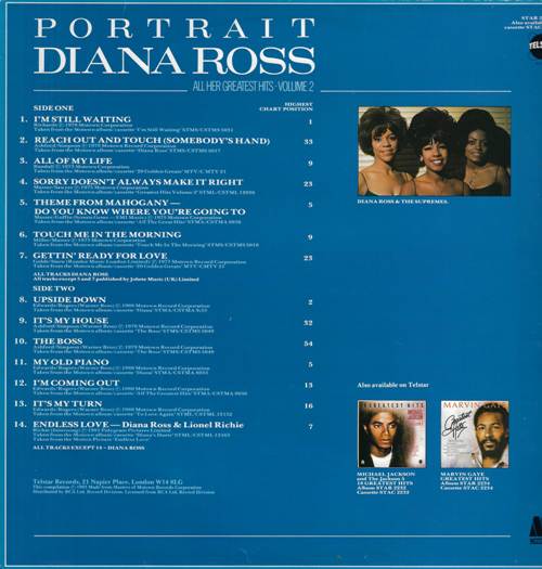 Diana Ross - Portrait - All Her Greatest Hits - Volume 2 / Дайана Росс - Portrait - All Her Greatest Hits - Volume 2