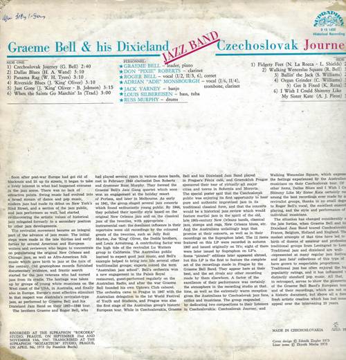 Graeme Bell & His Dixieland Jazz Band - Czechoslovak Journey