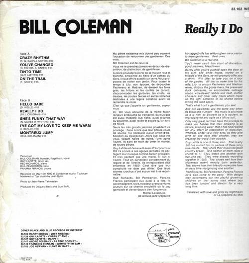 Bill Coleman - Really I Do