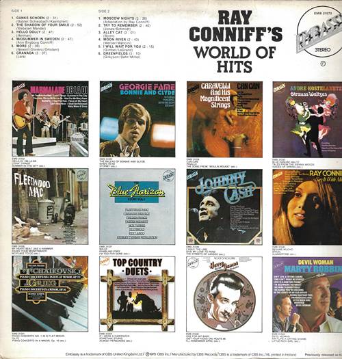 Ray Conniff With His Orchestra And Chorus – Ray Conniff's World Of Hits