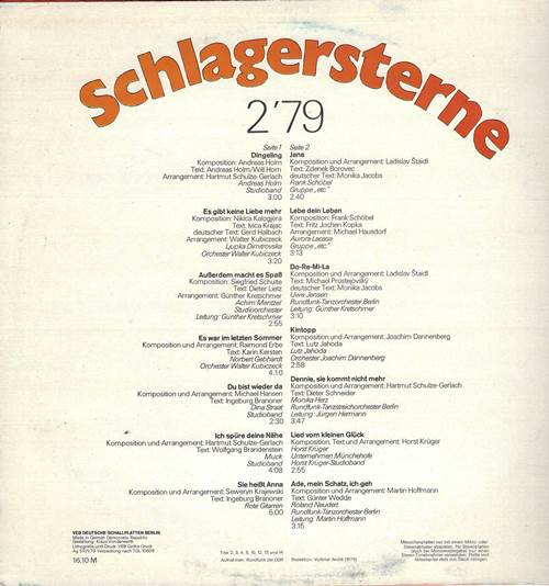 Schlagersterne 2/79 / Звезды шлягеров 2/79