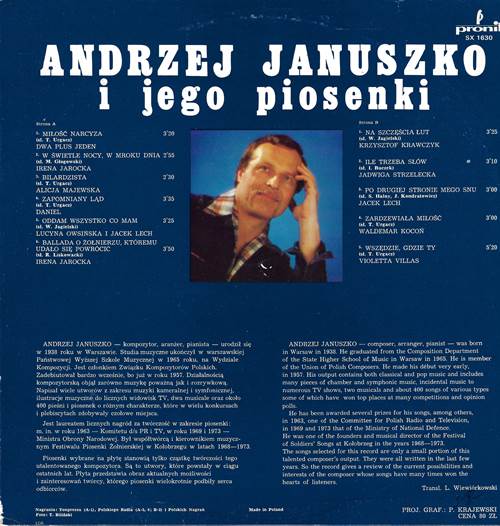 Andrzej Januszko I Jego Piosenki