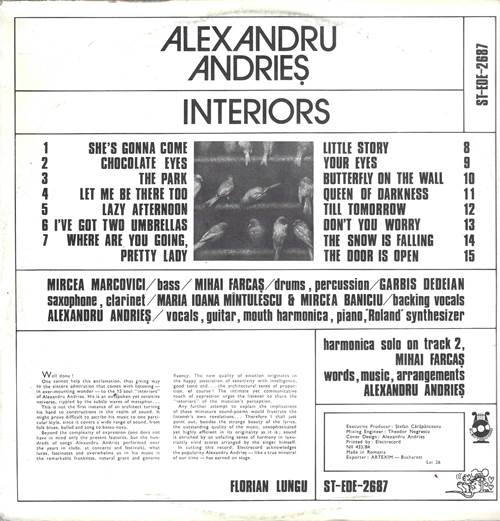 Alexandru Andrieș – Interioare / Interiors