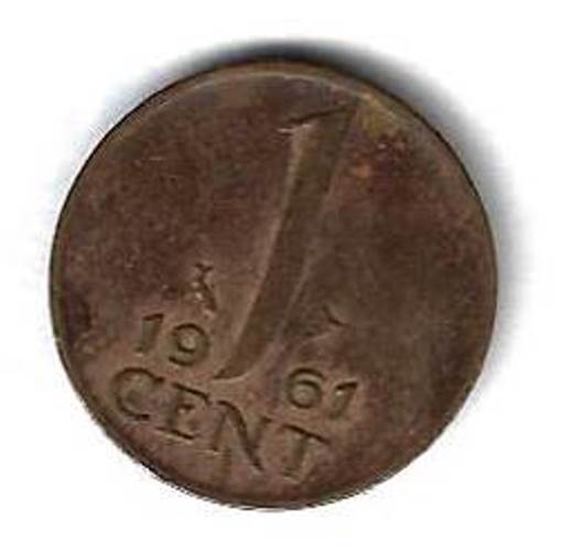 1 цент 1961 Нидерланды