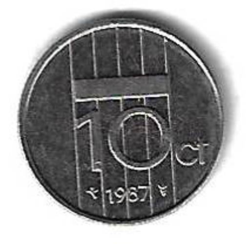 10 центов 1987 Нидерланды
