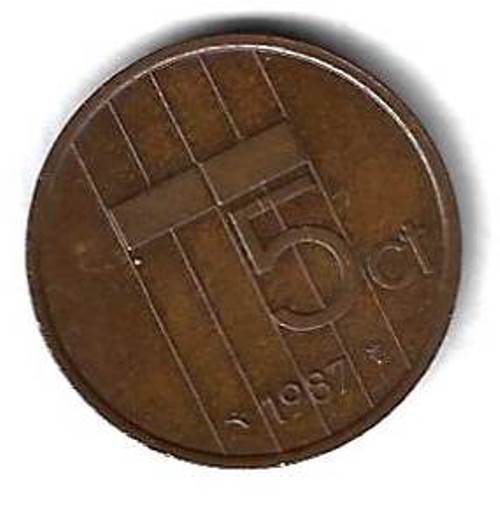 5 центов 1987 Нидерланды