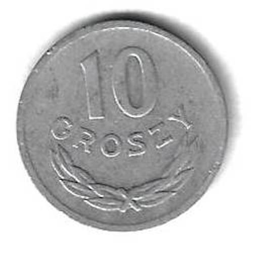 10 грошей 1949 Польша