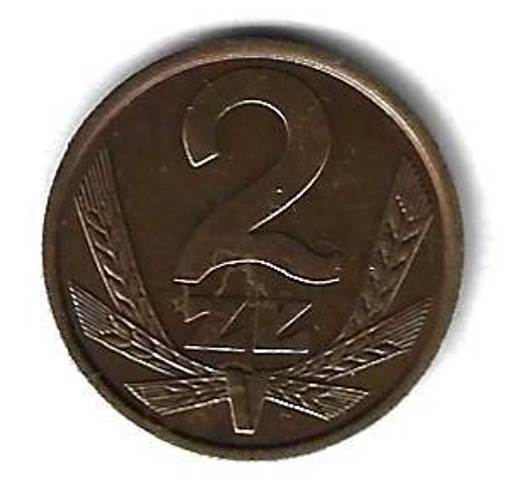 2 злотых 1982 Польша