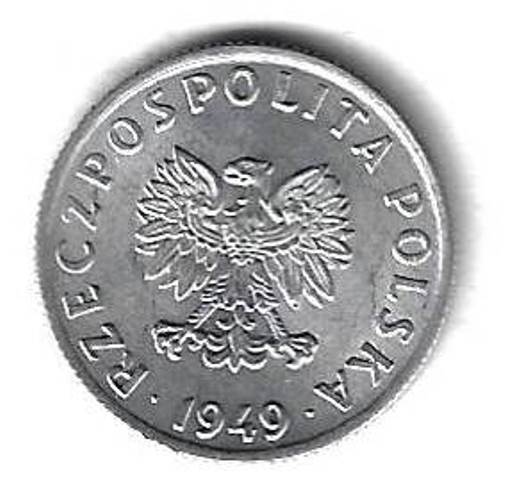 5 грошей 1949 Польша