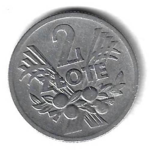 2 злотых 1958 Польша