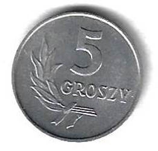 5 грошей 1971 Польша